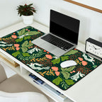 Dancing rabbits in the wildflowers garden Desk Mat Gallery Image 2