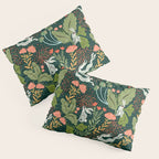 Dancing rabbits in the wildflowers garden Pillow Sham Gallery Image 3