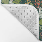 Dancing rabbits in the wildflowers garden Bath Mat Gallery Image 2