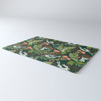 Dancing rabbits in the wildflowers garden Rug Gallery Image 3