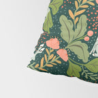 Dancing rabbits in the wildflowers garden Pillow Sham Gallery Image 4