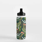 Dancing rabbits in the wildflowers garden Water Bottle Gallery Image 2