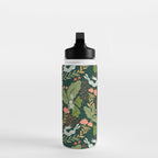 Dancing rabbits in the wildflowers garden Water Bottle Gallery Image 3