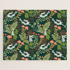Dancing rabbits in the wildflowers garden Jigsaw Puzzle Gallery Image 1