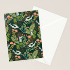Dancing rabbits in the wildflowers garden Stationery Card Gallery Image 2