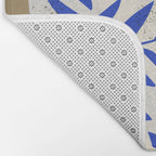 Leafy Blue Vase Bath Mat Gallery Image 2