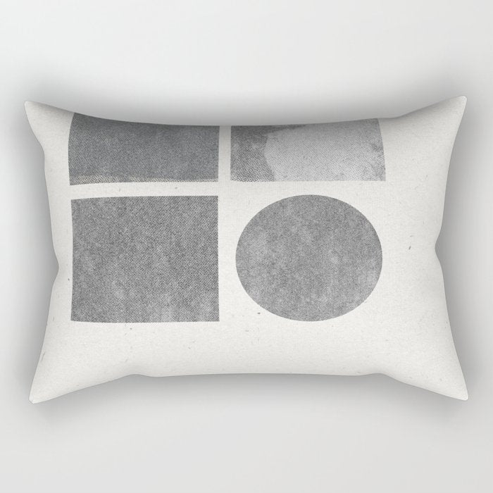 Paper Collage Minimal Objects Rectangular Pillow Gallery Image 2