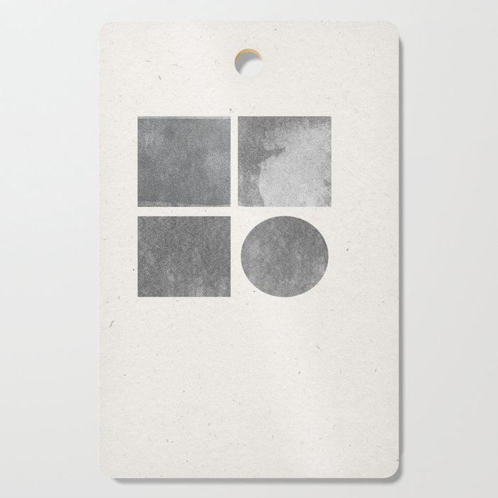 Paper Collage Minimal Objects Cutting Board Gallery Image 1