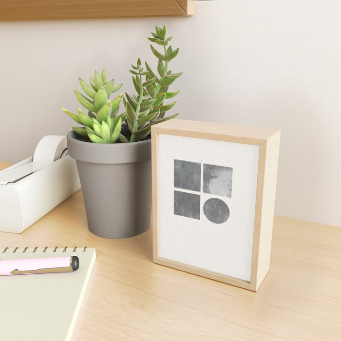 Paper Collage Minimal Objects Mini Art Print Gallery Image 2