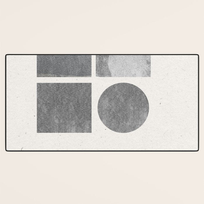 Paper Collage Minimal Objects Desk Mat Gallery Image 3