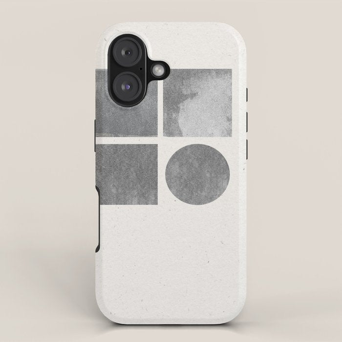Paper Collage Minimal Objects iPhone Case Gallery Image 1