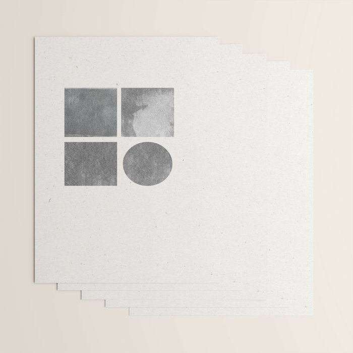 Paper Collage Minimal Objects Wrapping Paper Gallery Image 3