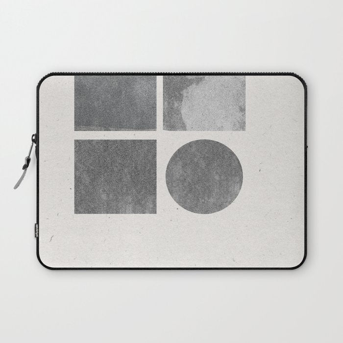 Paper Collage Minimal Objects Laptop Sleeve Gallery Image 1
