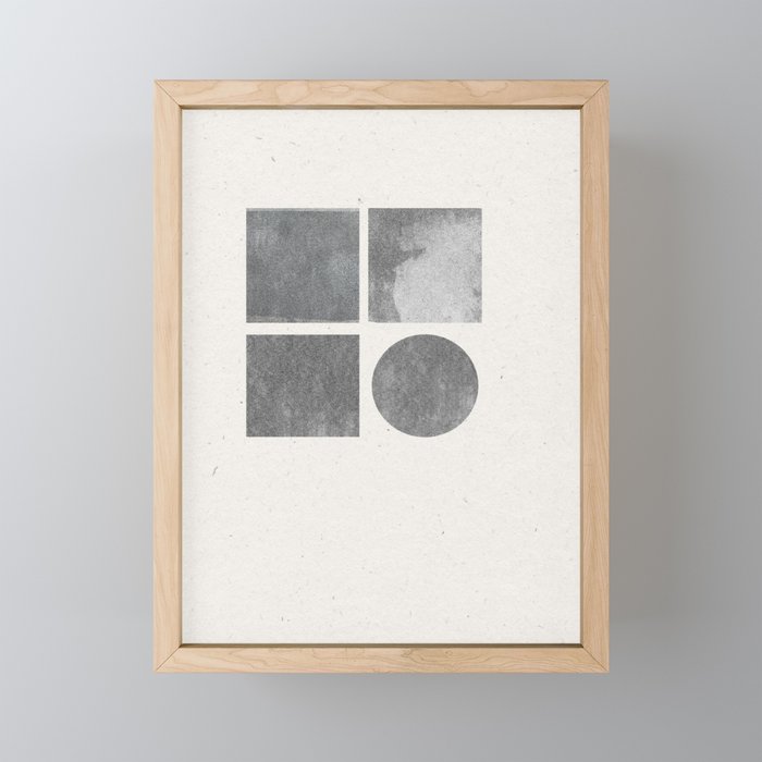 Paper Collage Minimal Objects Mini Art Print Gallery Image 1