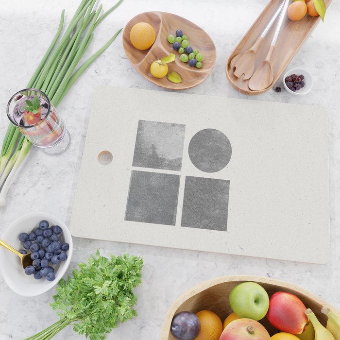 Paper Collage Minimal Objects Cutting Board Gallery Image 2