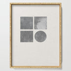 Paper Collage Minimal Objects Serving Tray Gallery Image 1