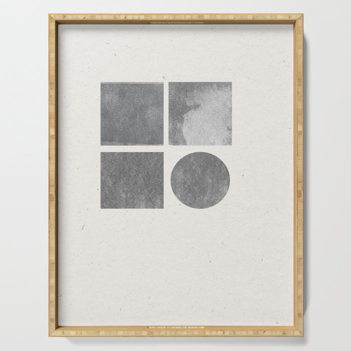 Paper Collage Minimal Objects Serving Tray Gallery Image 1