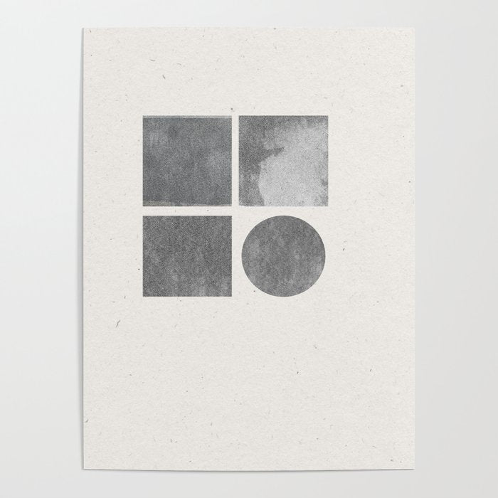 Paper Collage Minimal Objects Poster Gallery Image 1