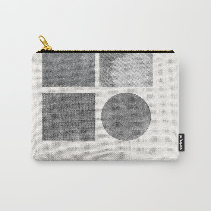 Paper Collage Minimal Objects Carry All Pouch Gallery Image 1