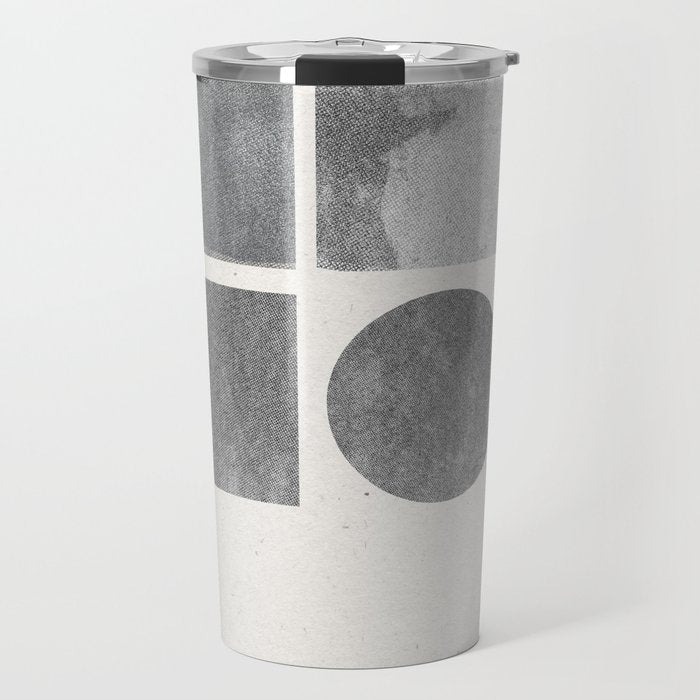 Paper Collage Minimal Objects Travel Mug Gallery Image 1