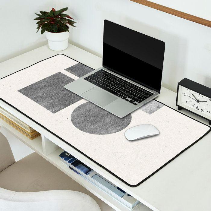 Paper Collage Minimal Objects Desk Mat Gallery Image 2