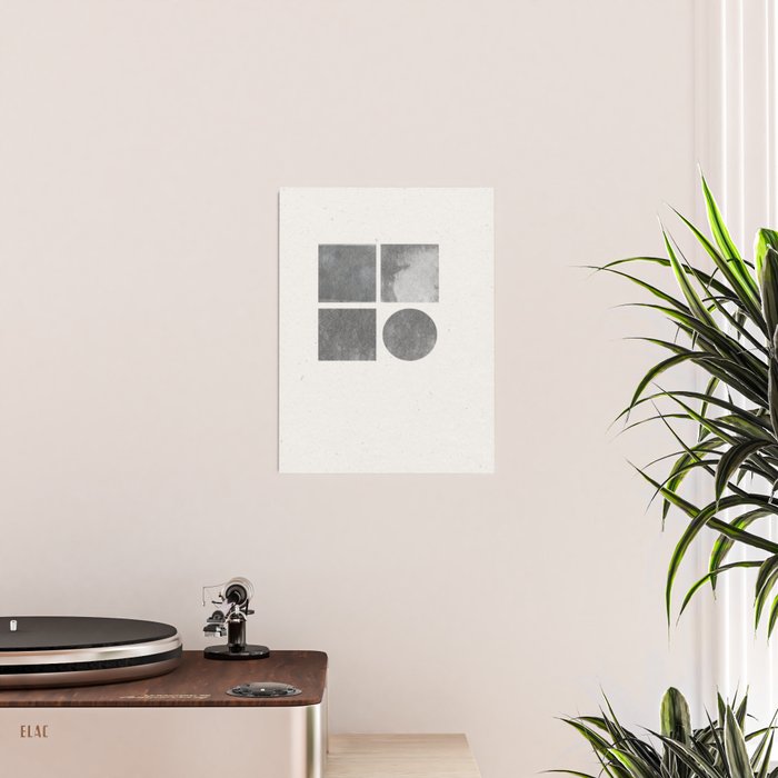 Paper Collage Minimal Objects Poster Gallery Image 2