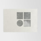 Paper Collage Minimal Objects Rug Gallery Image 2