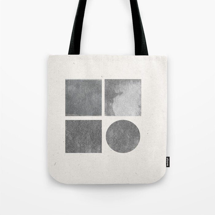 Paper Collage Minimal Objects Tote Bag Gallery Image 1