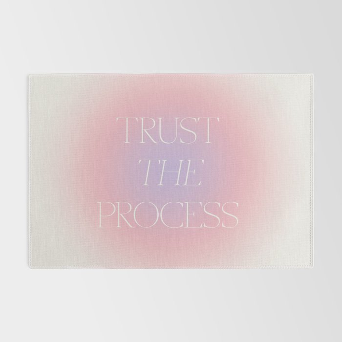 Trust The Process Gradient Lavender & Pink Rug Gallery Image 2