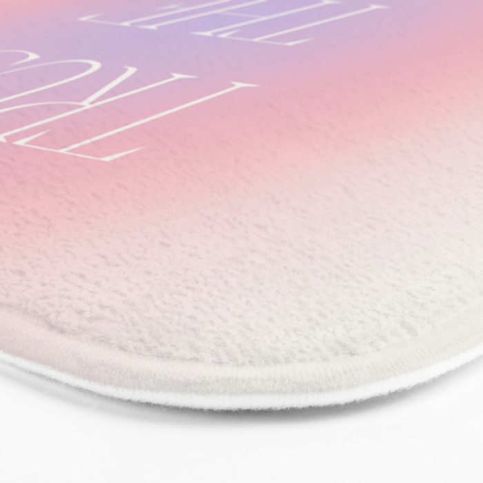 Trust The Process Gradient Lavender & Pink Bath Mat Gallery Image 3