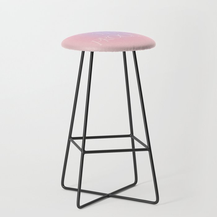 Trust The Process Gradient Lavender & Pink Stool Gallery Image 1