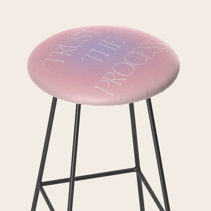 Trust The Process Gradient Lavender & Pink Stool Gallery Image 2