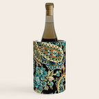 Brown Turquoise Paisley Floral Wine Chiller Gallery Image 2