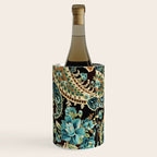 Brown Turquoise Paisley Floral Wine Chiller Gallery Image 3