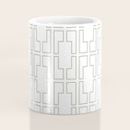 Simply Mid-Century Retro Gray on White Coffee Mug Gallery Image 4