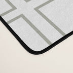 Simply Mid-Century Retro Gray on White Desk Mat Gallery Image 4