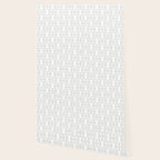 Simply Mid-Century Retro Gray on White Wallpaper Gallery Image 2