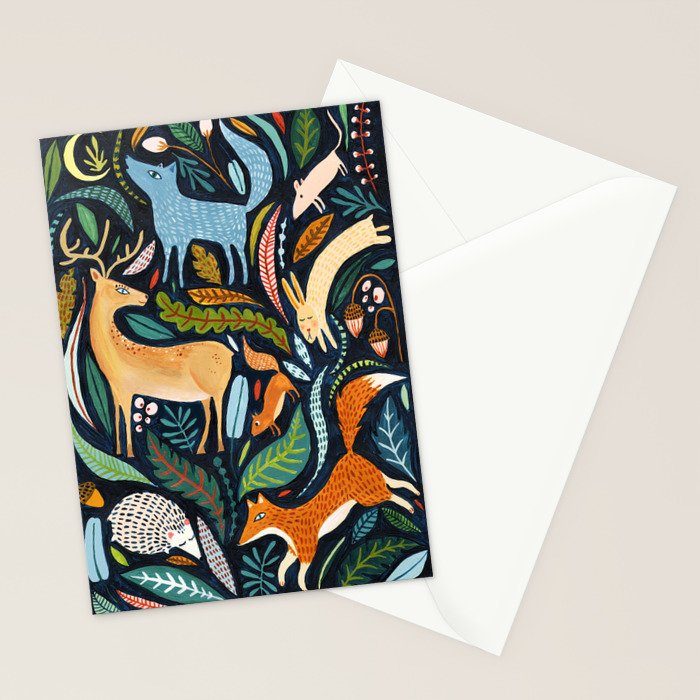 Woodland Animals Stationery Card Gallery Image 2