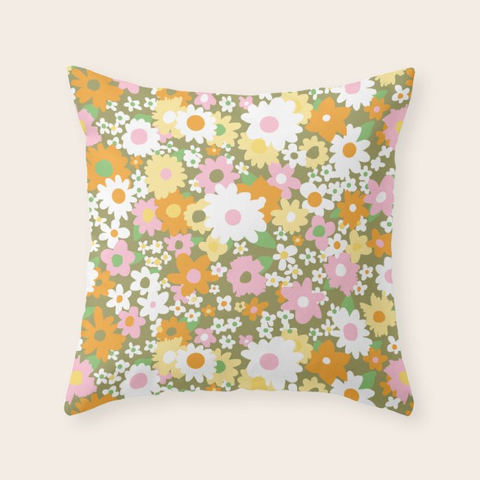 vintage 14 Throw Pillow Gallery Image 1