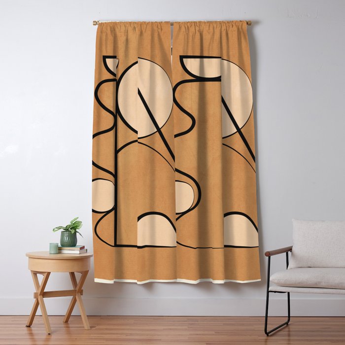 Abstract Minimal Shapes 217 Window Curtain Gallery Image 5