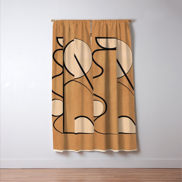 Abstract Minimal Shapes 217 Window Curtain Gallery Image 3