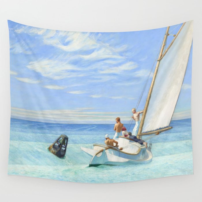 Edward Hopper Ground Swell 1939 Wall Tapestry Gallery Image 4