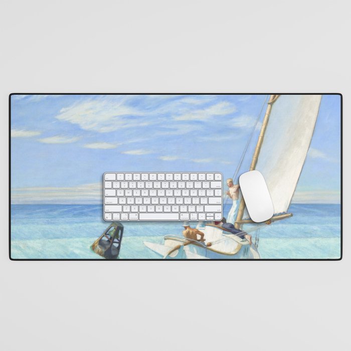 Edward Hopper Ground Swell 1939 Desk Mat Gallery Image 1
