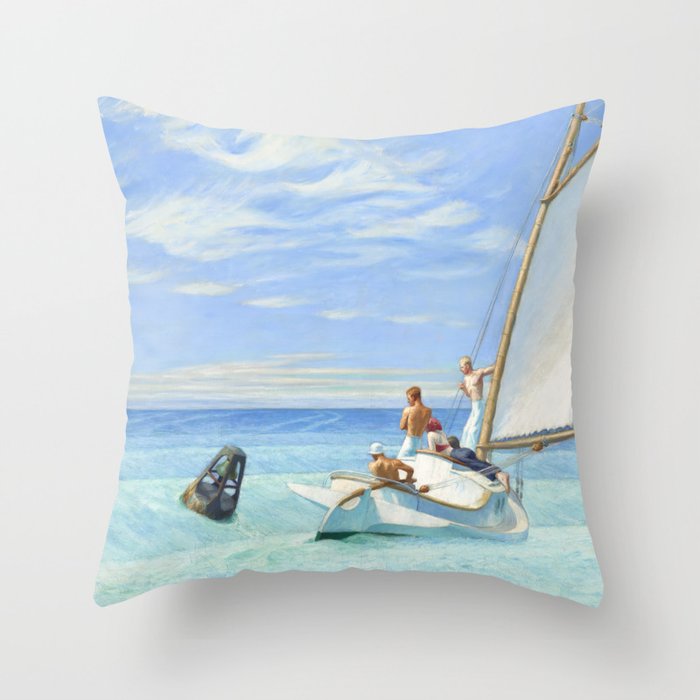 Edward Hopper Ground Swell 1939 Throw Pillow Gallery Image 6