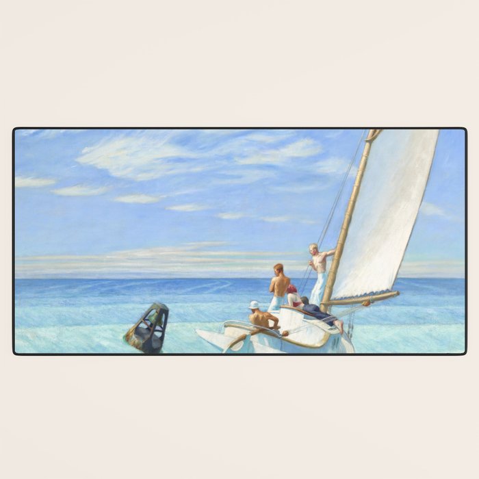 Edward Hopper Ground Swell 1939 Desk Mat Gallery Image 3