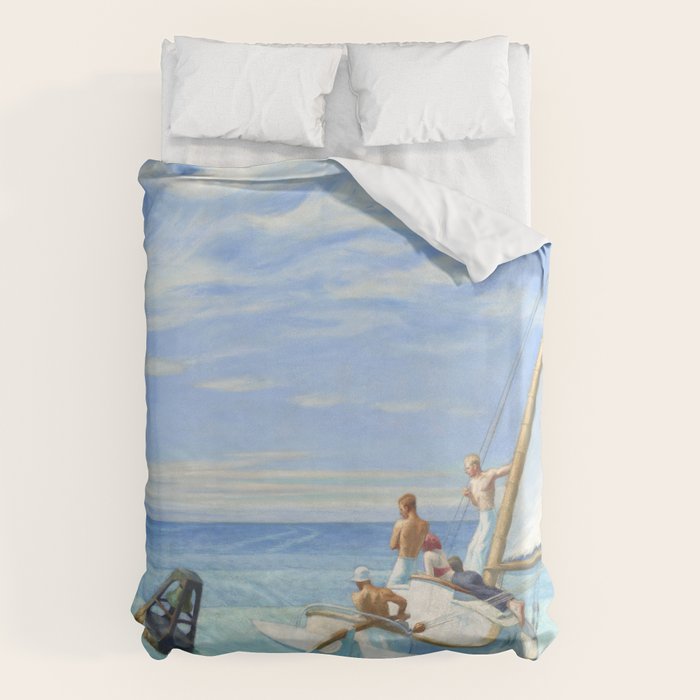 Edward Hopper Ground Swell 1939 Duvet Cover Gallery Image 6