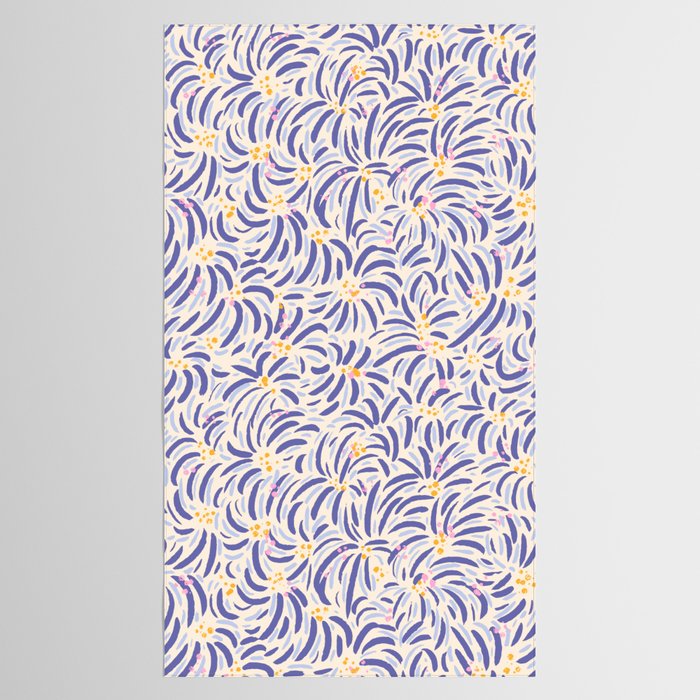 Powerful and floral pattern invers Tablecloth Gallery Image 2
