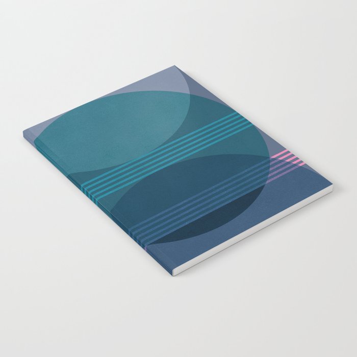 Abstraction_BLUE_LANDSCAPE_MOONLIGHT_NATURE_POP_ART_)521A Notebook Gallery Image 1