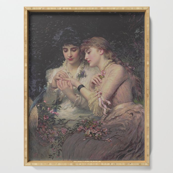 A Thorn Amidst Roses by James Sant 1887 Serving Tray Gallery Image 1