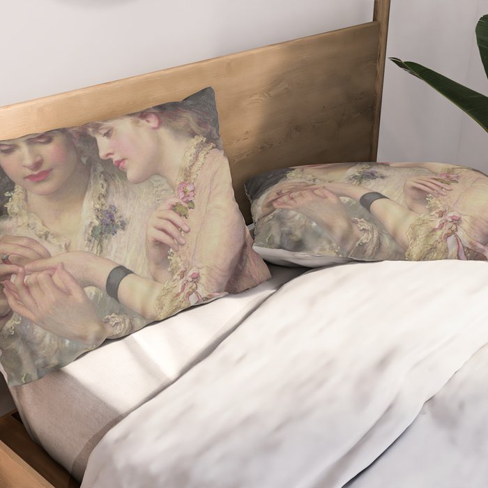 A Thorn Amidst Roses by James Sant 1887 Pillow Sham Gallery Image 2